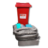 Kit absorbant tous liquides 110 litres rouge