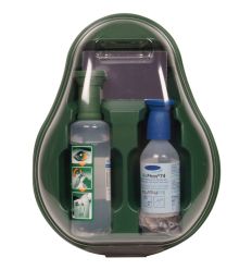 Station murale de lavage oculaire saline et pH neutre