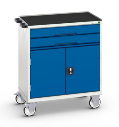 Établi roulant RAL 5010-Bleu gentiane pour atelier 