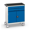 Établi roulant RAL 5010-Bleu gentiane pour atelier 