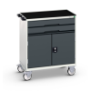 Caisson atelier mobile 2 tiroirs RAL 7016-Gris anthracite