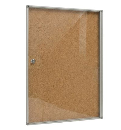 Vitrine d'affichage fond en liège 1 A4