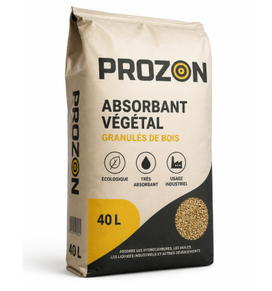 Granulé absorbant végétal