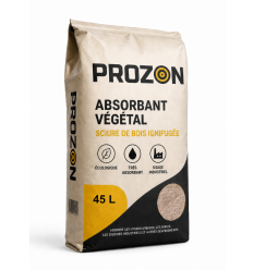 Absorbant en Sciure de Bois Ignifugée - Sac de 6,5 kg soit 45 litres