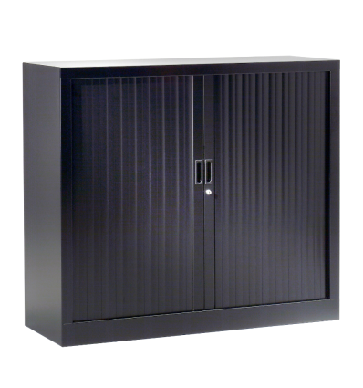 Armoire à rideau​ en métal noir