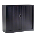 Photo : Armoire métallique a rideau​ H. 1012 x L. 1200 mm x P. 430 mm - Noir
