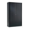 Armoire noire à rideaux métallique