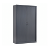 Armoire monobloc à rideaux grise Anthracite