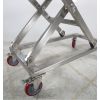 Table élévatrice mobile inox avec roulette et frein