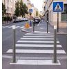 Potelet Haute Visibilité PMR - 1 gorge sur platine gris anthracite