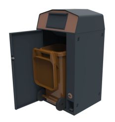 Conteneur de tri sélectif biodéchets - ouverte
