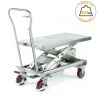 Table élévatrice hydraulique en inox 500 kg
