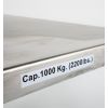 Plateau acier chromé table élévatrice mobile électrique 1000 kg