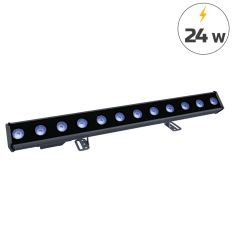 Barre d'éclairage extérieure 12 x 2 W avec pictogramme