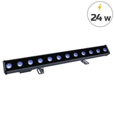 Barre d'éclairage extérieure 12 x 2 W avec pictogramme