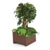Jardinière en plastique recyclé 600 x 600 x 480 mm