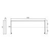Dimensions Lisse pour délimitation espace verts