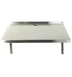 Etagere murale en inox pour micro onde