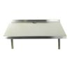 Etagere murale en inox pour micro onde