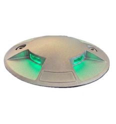 Plot de parking LED Ronde Inox Verte