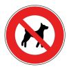 Panneau interdit aux chiens