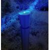 Potelet à mémoire de forme lumineux solaire 1 gorge LED Bleue