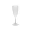 Photo : Verre à champagne plastique Givré translucide - Sans personnalisation