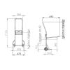 Dimensions diable pour chaises