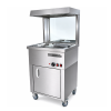 Chauffe frite sur coffre avec roulettes