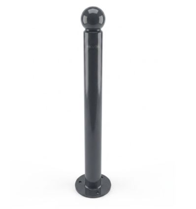 Potelet Boule sur platine Gris anthracite