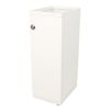 Poubelle à ouverture frontale blanche 60 L