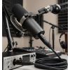 Câble branché à un microphone
