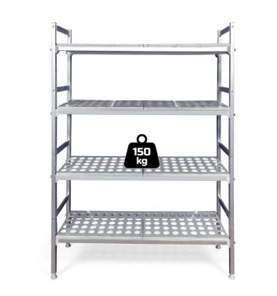 Rayonnage en aluminium pour cuisine professionnelle