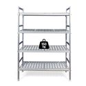 Photo : Rayonnage cuisine professionnelle aluminium 1120 x 360 x 1800 mm