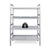 Rayonnage en aluminium pour cuisine professionnelle