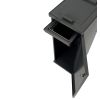 Poubelle grise 60 L ouverte
