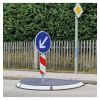 Ilot de circulation en caoutchouc