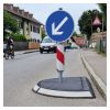 Ilot de circulation en caoutchouc