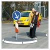 Ilot de circulation en caoutchouc