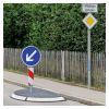 Ilot de circulation en caoutchouc