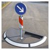 Ilot de circulation en caoutchouc