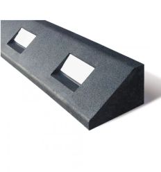 Bordure de circulation élastique plate noire