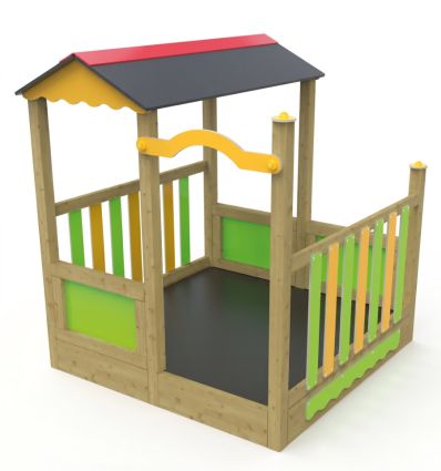Cabane pour aires de jeux en bois Lou