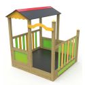 Photo : Cabane aire de jeux en bois Lou