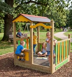 Cabane aire de jeu pour enfants en bois Lou