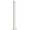 Potelet boule à mémoire de forme Blanc pur RAL 9010