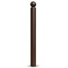 Potelet boule à mémoire de forme Brun chocolat RAL 8017