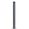 Potelet boule à mémoire de forme Gris fer RAL 7011