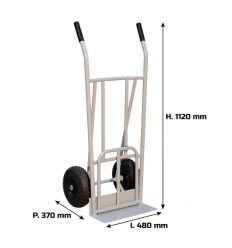 Diable double bavette rabattable 250 kg