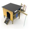 Cabane pour aire de jeu en bois et PEHD Pêcheur